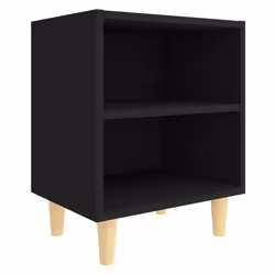 VidaXL 805782 comodino Nero - Vista aggiuntiva 4