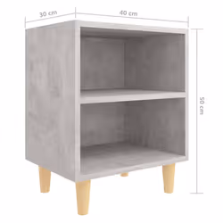 VidaXL 805787 comodino Colore cemento - Vista aggiuntiva 6