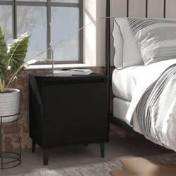 VidaXL 805835 comodino Nero