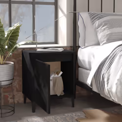 VidaXL 805835 comodino Nero