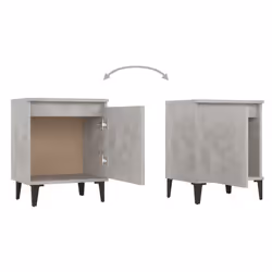 VidaXL 805842 comodino Colore cemento - Vista aggiuntiva 6