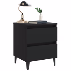 VidaXL 805871 comodino Nero - Vista aggiuntiva 6
