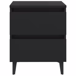VidaXL 805872 comodino Nero - Vista aggiuntiva 4