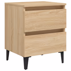 vidaXL Comodino Rovere Sonoma 40x35x50 cm in Legno Multistrato - Vista aggiuntiva 2