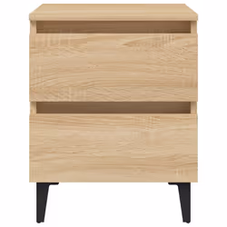 vidaXL Comodino Rovere Sonoma 40x35x50 cm in Legno Multistrato - Vista aggiuntiva 3