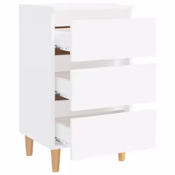VidaXL 805887 comodino Bianco - Vista aggiuntiva 4