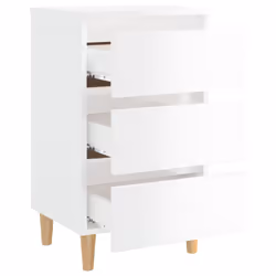 VidaXL 805899 comodino Bianco - Vista aggiuntiva 5