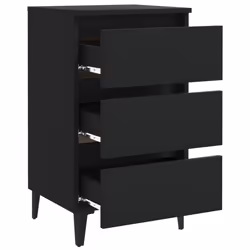 VidaXL 805907 comodino Nero - Vista aggiuntiva 4