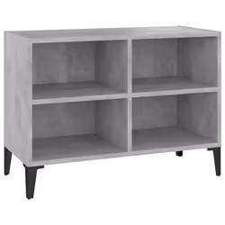 vidaXL Mobile TV con Gambe in Metallo Grigio Cemento 69,5x30x50 cm - Vista aggiuntiva 2