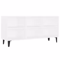 vidaXL Mobile TV con Gambe in Metallo Bianco 103,5x30x50 cm - Vista aggiuntiva 2