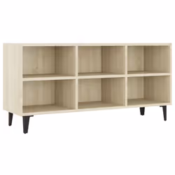 vidaXL Mobile TV con Gambe in Metallo Rovere Sonoma 103,5x30x50 cm - Vista aggiuntiva 2