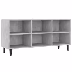 vidaXL Mobile TV con Gambe in Metallo Grigio Cemento 103,5x30x50 cm - Vista aggiuntiva 2