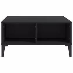 vidaXL Tavolino da Salotto Nero 60x60x30 cm in Legno Multistrato - Vista aggiuntiva 3
