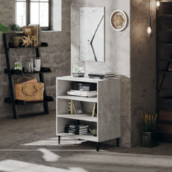 Credenza Grigio Cemento 57x35x70 cm in Legno Multistrato Vidaxl 33435