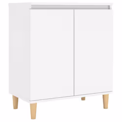 vidaXL Credenza Bianca 103,5x35x70 cm in Legno Multistrato - Vista aggiuntiva 2