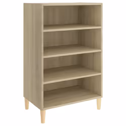 vidaXL Credenza Rovere Sonoma 57x35x90 cm in Legno Multistrato - Vista aggiuntiva 2