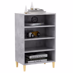 vidaXL Credenza Grigio Cemento 57x35x90 cm in Legno Multistrato - Vista aggiuntiva 3