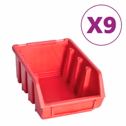 Kit Contenitori 103 pz con Pannelli a Parete Rosso e Nerocod mxl 86614 - Vista aggiuntiva 2