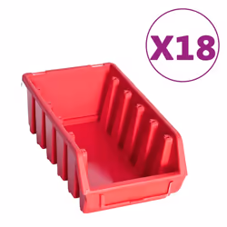 Kit Contenitori 103 pz con Pannelli a Parete Rosso e Nerocod mxl 86614 - Vista aggiuntiva 3
