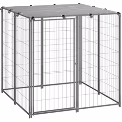 Questa versatile cuccia per cani è un fantastico paradiso di gioco all'aperto per i vostri cani! La grande gabbia per cani of ...