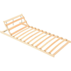 Rete a Doghe, Letto per adulti con 13 Doghe Schienale Regolabile 80x200 cm Vidaxl 7486