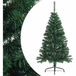 Questo mezzo albero di Natale artificiale costituisce il fulcro sorprendente delle vostre decorazioni natalizie, creando un'a ...