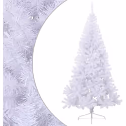 Questo mezzo albero di Natale artificiale costituisce il fulcro sorprendente delle vostre decorazioni natalizie, creando un'a ...