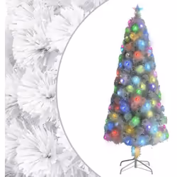 Questo bellissimo albero di Natale artificiale con illuminazione a LED e fibra di vetro sarà il fulcro delle vostre decorazio ...