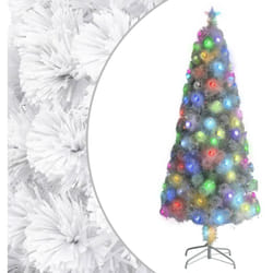 Vidaxl - Albero Natale Artificiale, Albero effetto Realistico led Bianco 240 cm Fibra Ottica