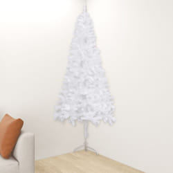Vidaxl - Albero di Natale Artificiale, Albero effetto Realistico ad Angolo Bianco 210 cm pvc