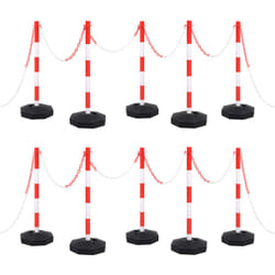 Set di Pali Stradali con Catena in Plastica di 10 mcod mxl 97080
