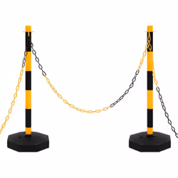 Questo set di pali stradali con catena è progettato come mezzo economico ma efficace per delimitare le aree. È adatto per par ...