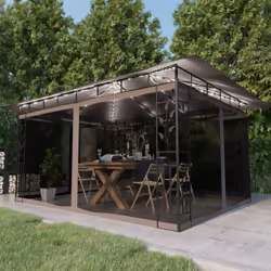 Se state cercando un'aggiunta a baldacchino per le vostre attività all'aperto, questo gazebo da giardino è il prodotto perfet ...