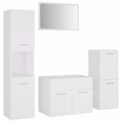 Set Mobili da Bagno Bianco in Truciolatocod mxl 96713 - Vista aggiuntiva 2