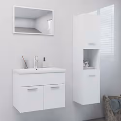 Con questo elegante set di mobili da bagno, potete creare ulteriore spazio di stoccaggio per il vostro bagno con un aspetto o ...