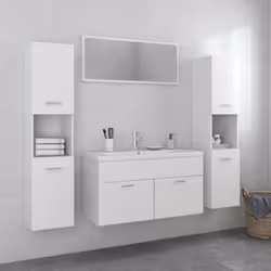 Con questo elegante set di mobili da bagno, potete creare ulteriore spazio di stoccaggio per il vostro bagno con un aspetto o ...