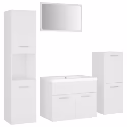 VidaXL 3071108, Bianco, Legno, 900 mm, 385 mm, 460 mm, 90 cm