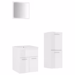 VidaXL 3071204, Bianco, Legno, 900 mm, 385 mm, 460 mm, 90 cm