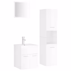 VidaXL 3071429, Bianco, Legno, 900 mm, 385 mm, 460 mm, 90 cm