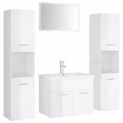 VidaXL 3071519, Bianco, Legno, 900 mm, 385 mm, 460 mm, 90 cm