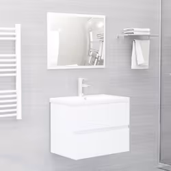 Mobile con Lavabo Integrato Bianco in Legno Multistratocod mxl 72758 - Vista aggiuntiva 3