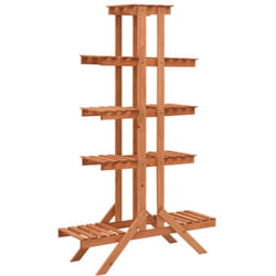 vidaXL Supporto per Piante 83x25x132 cm in Legno Massello di Abete