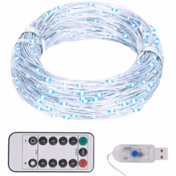 Questa stringa LED è eccellente per l'uso come aggiunta di illuminazione a qualsiasi progetto decorativo. È adatta per Natale ...
