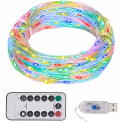 Questa stringa LED è eccellente per l'uso come aggiunta di illuminazione a qualsiasi progetto decorativo. È adatta per Natale ...