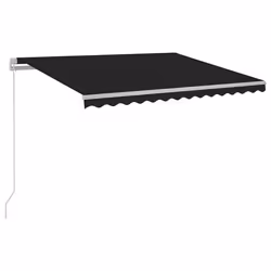 vidaXL Tenda da Sole Retrattile Manuale con LED 300x250 cm Antracite - Vista aggiuntiva 2