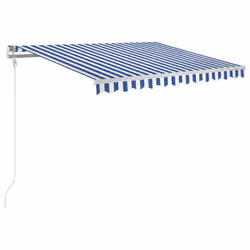 Tendada Sole Retrattile Automatica 300x250 cm Blu e Biancacod mxl 72631 - Vista aggiuntiva 2
