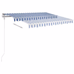Tendada Sole Retrattile Automatica 300x250 cm Blu e Biancacod mxl 72631 - Vista aggiuntiva 3