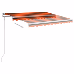 Tendada Sole Retrattile Automatica 300x250cm Arancione Marronecod mxl 72633 - Vista aggiuntiva 3