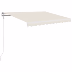 vidaXL Tenda da Sole Retrattile Automatica 350x250 cm Crema - Vista aggiuntiva 2