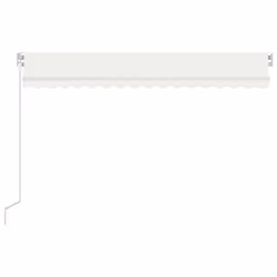 vidaXL Tenda da Sole Retrattile Manuale con LED 400x300 cm Crema - Vista aggiuntiva 3
